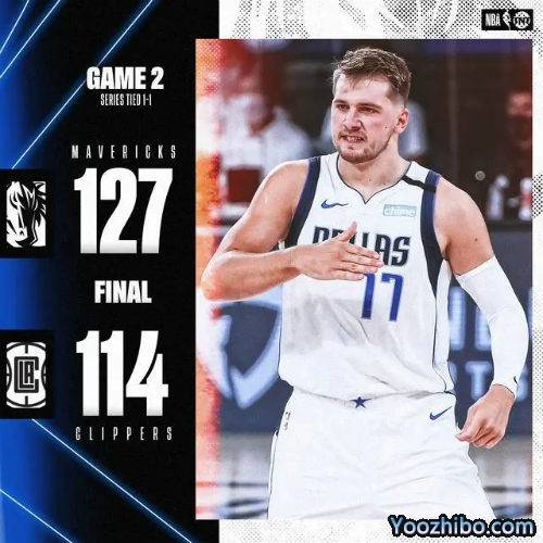 <a href=/gaoqinglanqiu/mavericks/ target=_blank class=infotextkey>独行侠</a>击沉<a href=/gaoqinglanqiu/clippers/ target=_blank class=infotextkey>快船</a>大比分扳1-1平！