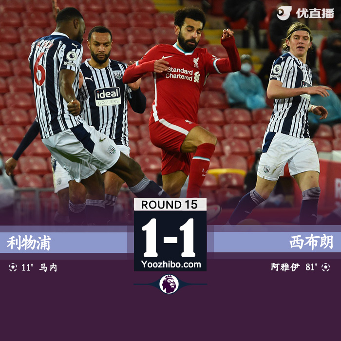 <a href=/gaoqingzuqiu/liverpool/ target=_blank class=infotextkey>利物浦</a>1-1西布朗